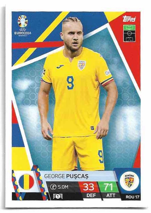 GEORGE PUSCAS 2024 EURO Match Attax