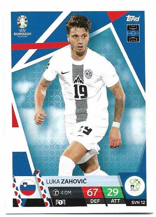 LUKA ZAHOVIC 2024 EURO Match Attax