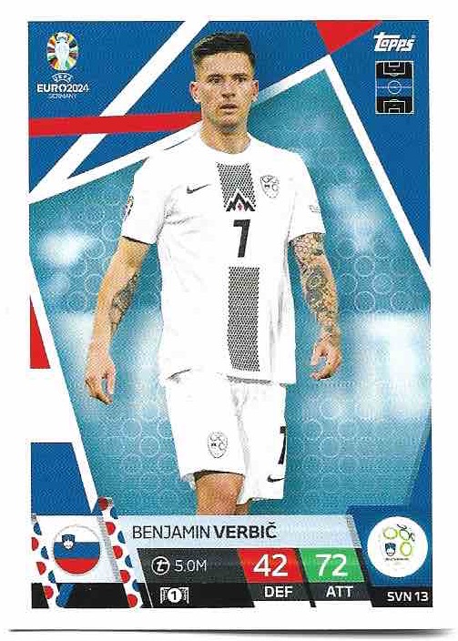 BENJAMIN VERBIC 2024 EURO Match Attax