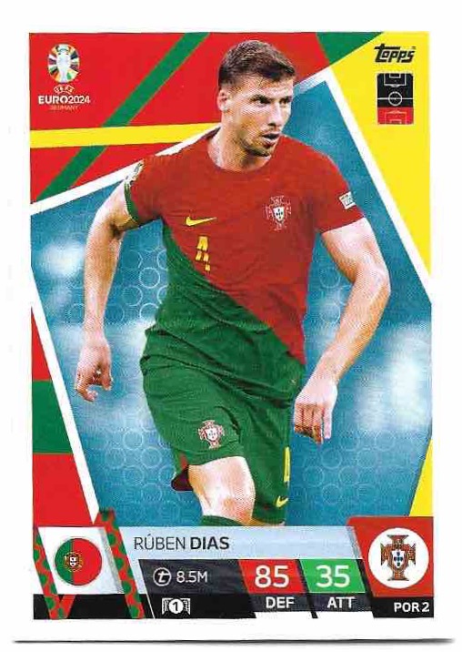 RUBEN DIAS 2024 EURO Match Attax