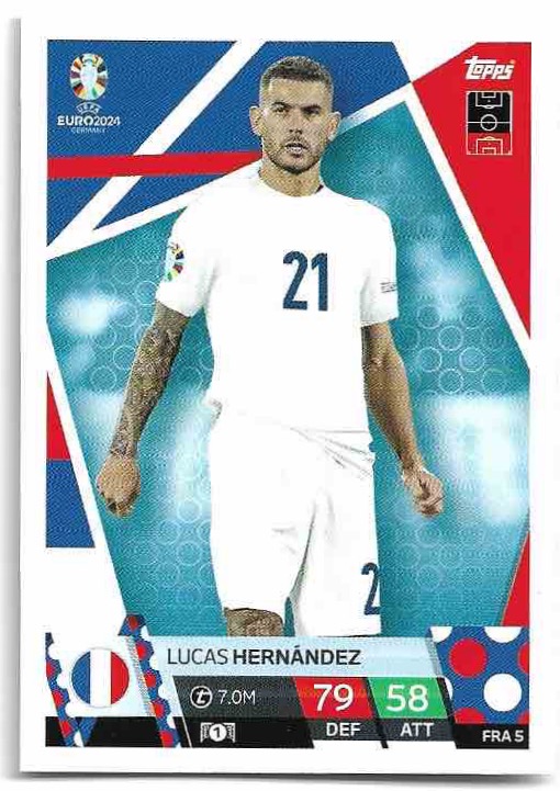 LUCAS HERNANDEZ 2024 EURO Match Attax