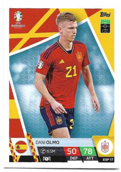 DANI OLMO 2024 EURO Match Attax