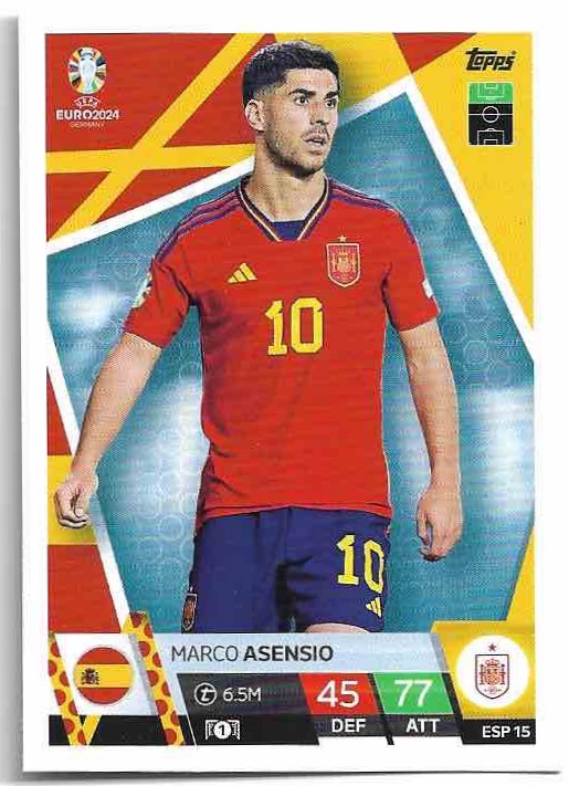 MARCO ASENSIO 2024 EURO Match Attax