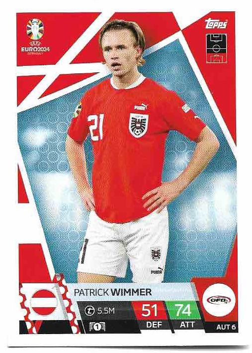 PATRICK WIMMER 2024 EURO Match Attax