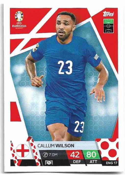 CALLUM WILSON 2024 EURO Match Attax