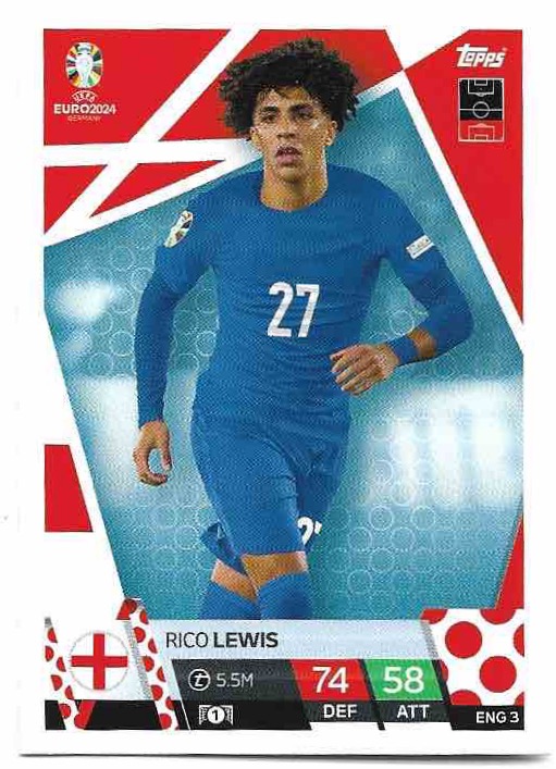 RICO LEWIS 2024 EURO Match Attax