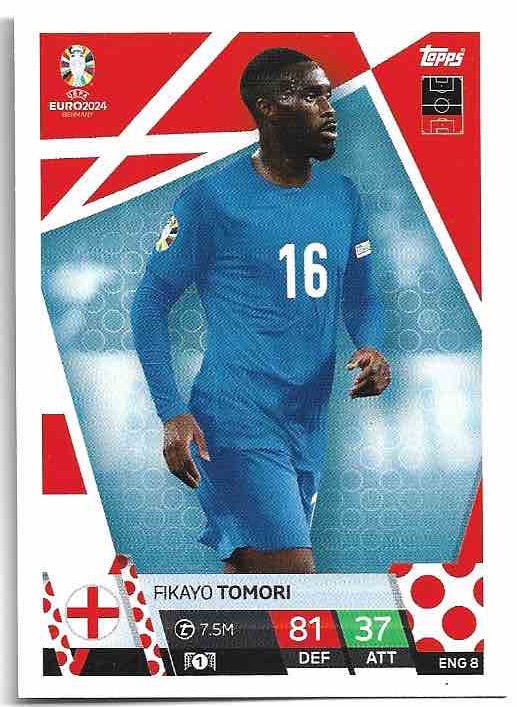 FIKAYO TOMORI 2024 EURO Match Attax