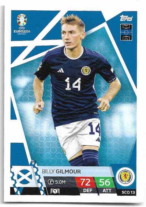 BILLY GILMOUR 2024 EURO Match Attax