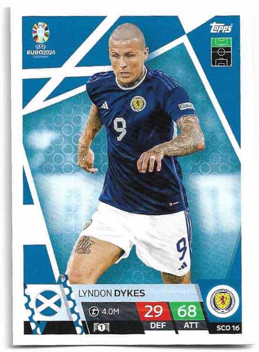 LYNDON DYKES 2024 EURO Match Attax