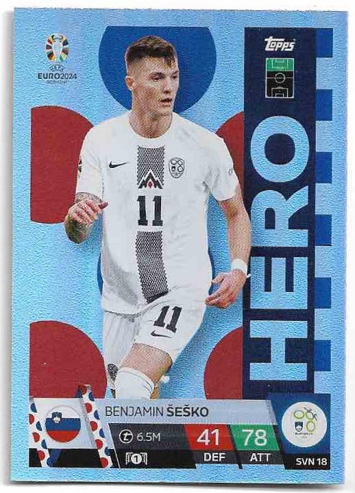 Hero BENJAMIN SESKO 2024 EURO Match Attax