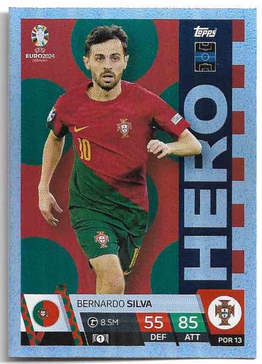 Hero BERNARDO SILVA 2024 EURO Match Attax