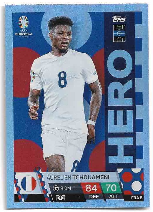 Hero AURELIEN TCHOUAMENI 2024 EURO Match Attax