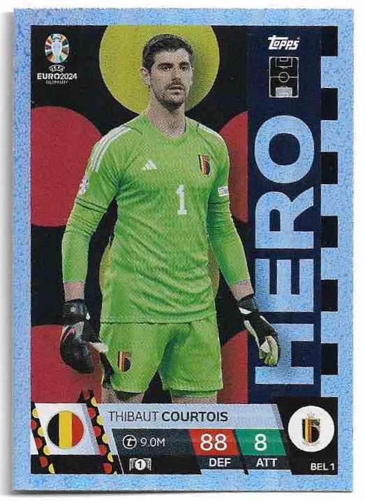 Hero THIBAUT COURTOIS 2024 EURO Match Attax