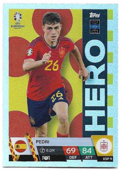 Hero PEDRI 2024 EURO Match Attax