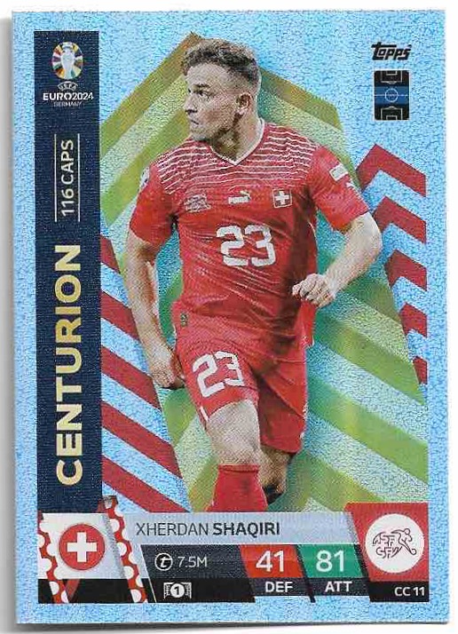 Centurion XHERDAN SHAQIRI 2024 EURO Match Attax