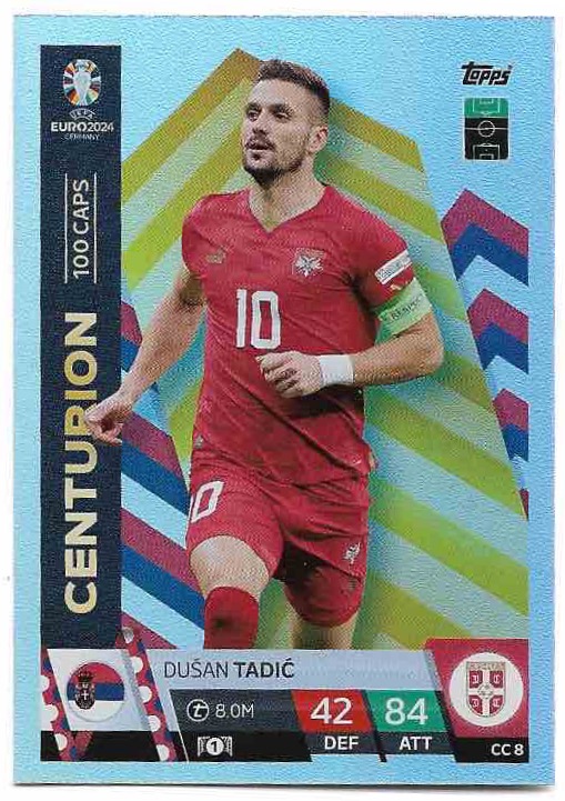 Centurion DUSAN TADIC 2024 EURO Match Attax