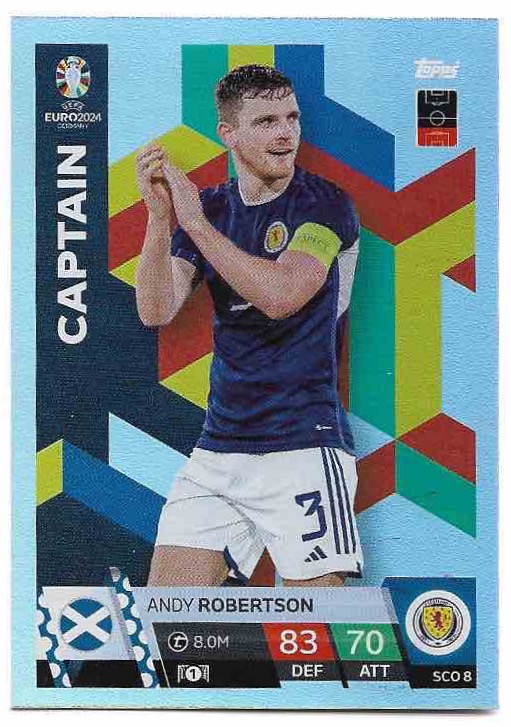 Captain ANDY ROBERTSON 2024 EURO Match Attax