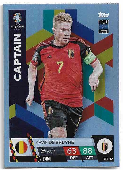 Captain KEVIN DE BRUYNE 2024 EURO Match Attax