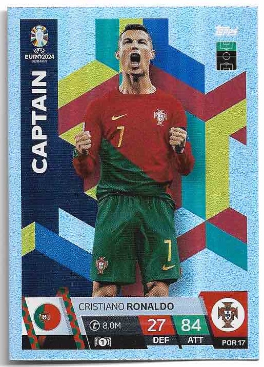 Captain CRISTIANO RONALDO 2024 EURO Match Attax