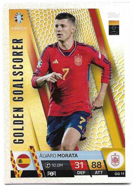 Golden Goal Scorer ALVARO MORATA 2024 EURO Match Attax