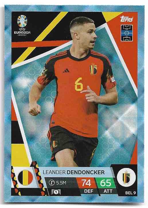 Crystal LEANDER DENDONCKER 2024 EURO Match Attax