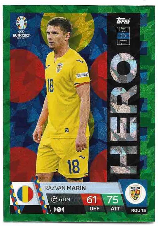 Emerald Hero RAZVAN MARIN 2024 EURO Match Attax