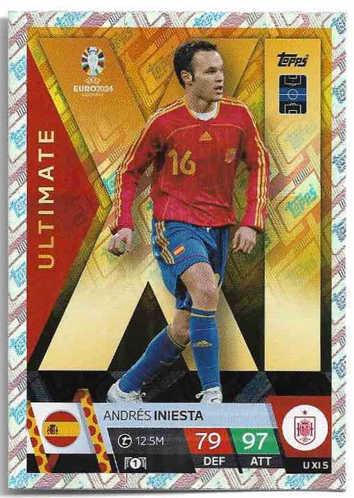 Holographic Ultimate ANDRES INIESTA 2024 EURO Match Attax