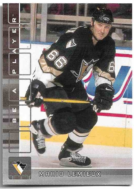 MARIO LEMIEUX 01-02 In the Game Be A Player Memorabilia