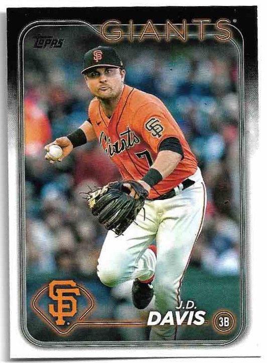 J.D. DAVIS 2024 Topps Series 1 Baseball