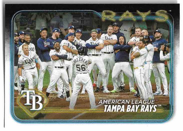 TAMPA BAY RAYS 2024 Topps Series 1 Baseball