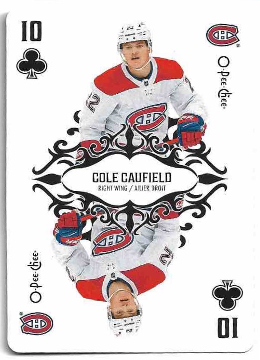 Playing Cards COLE CAUFIELD 23-24 UD O-Pee-Chee OPC