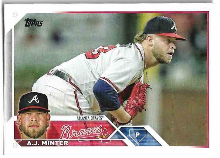 A.J. MINTER 2023 Topps Series 1 Baseball