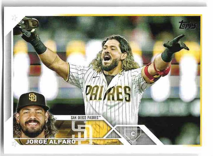 JORGE ALFARO 2023 Topps Series 1 Baseball