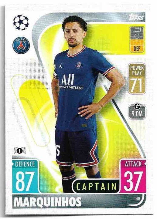 MARQUINHOS 21-22 Topps Match Attax UCL