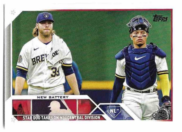 Veteran Combos BURNES/CONTRERAS 2023 Topps Update Series Baseball