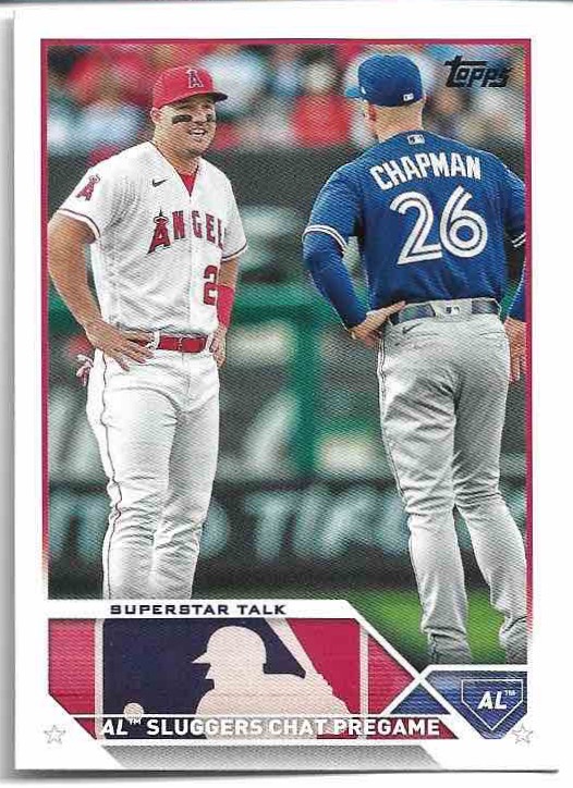 Veteran Combos TROUT/CHAPMAN 2023 Topps Update Series Baseball