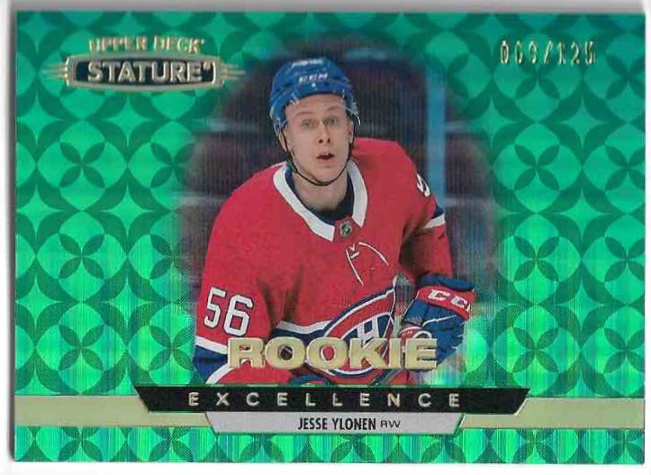 Rookie Green Excellence JESSE YLONEN 21-22 UD Stature /125