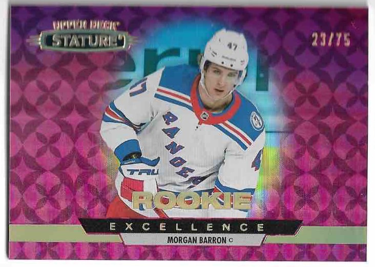 Rookie Red Excellence MORGAN BARRON 21-22 UD Stature /75