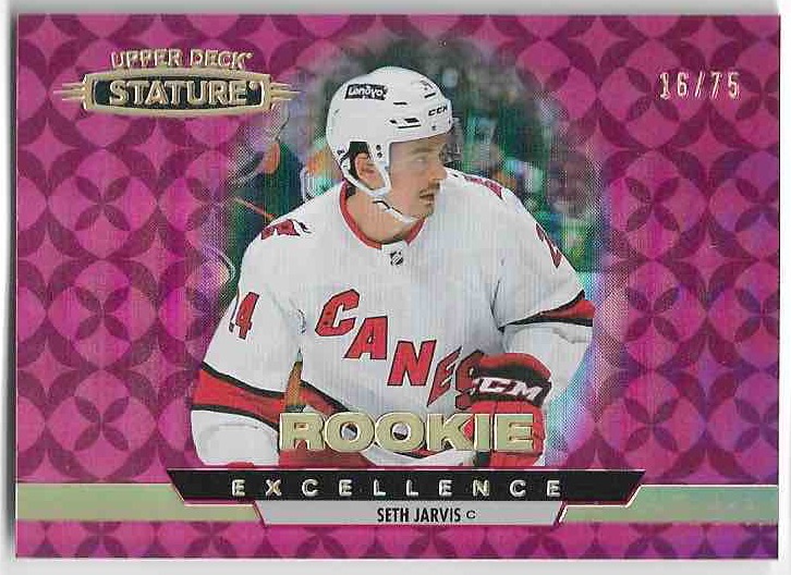 Rookie Red Excellence SETH JARVIS 21-22 UD Stature /75