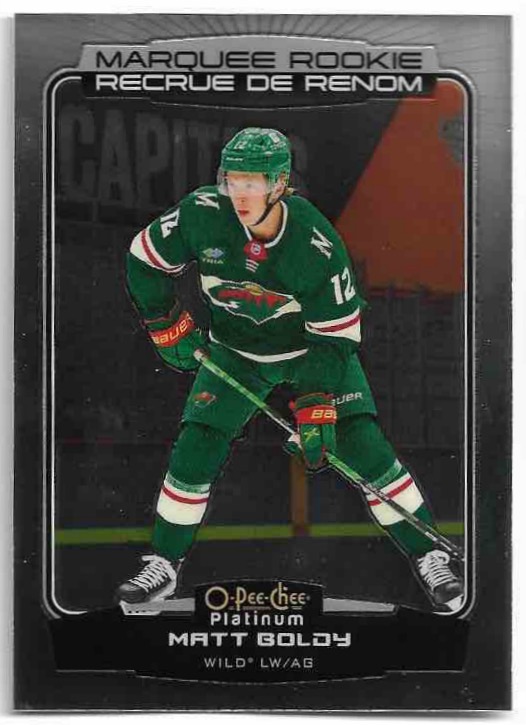 Marquee Rookie MATT BOLDY 22-23 UD O-Pee-Chee OPC Platinum