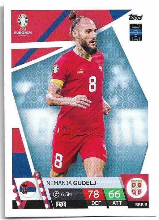 NEMANJA GUDELJ 2024 EURO Match Attax