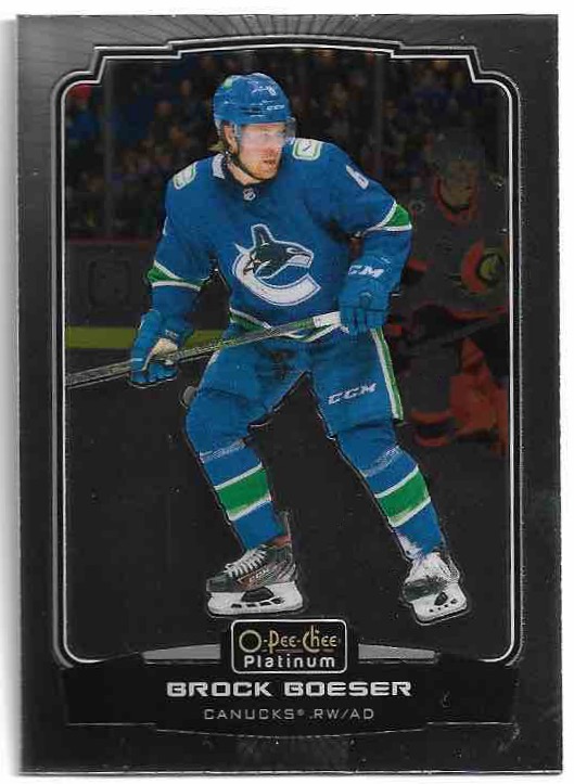 BROCK BOESER 22-23 UD O-Pee-Chee OPC Platinum