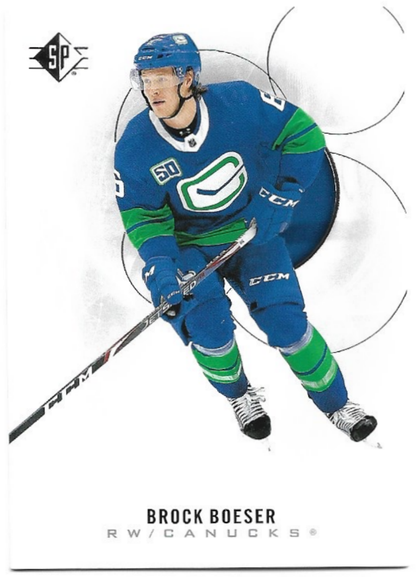 BROCK BOESER 20-21 UD SP Hockey