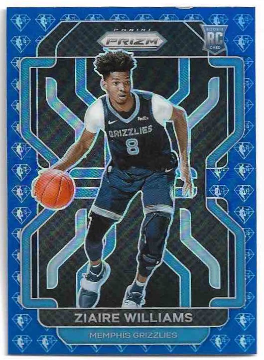 Rookie NBA 75th Anniversary Prizm ZAIRE WILLIAMS 21-22 Panini Prizm Basketball