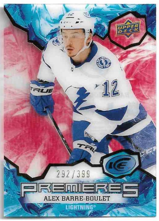 Rookie Red Ice Premieres ALEX BARRE-BOULET 21-22 UD Ice /399