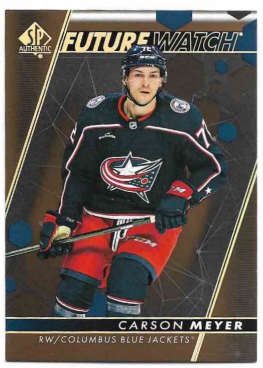 Rookie Black and Gold Future Watch CARSON MEYER 22-23 UD SP Authentic