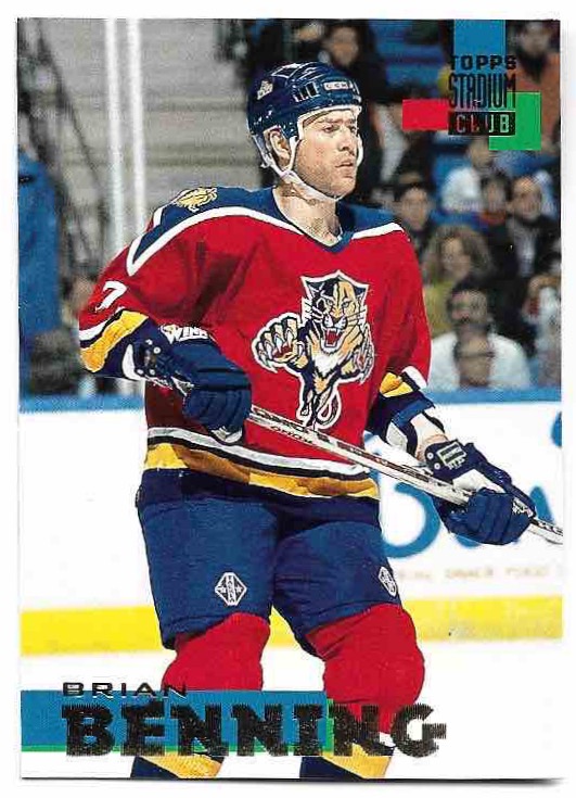 BRIAN BENNING 94-95 Topps Stadium Club