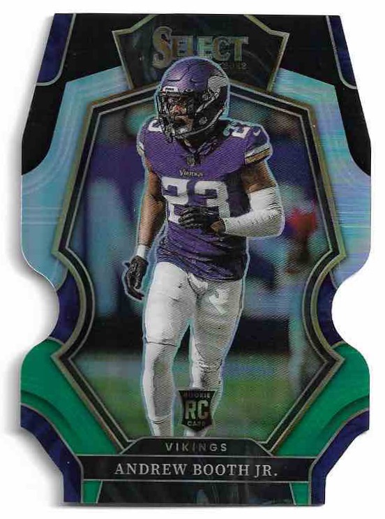 RC Green Black Die-Cut Premier Level ANDREW BOOTH JR. 2022 Panini Select Football