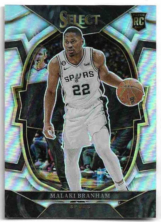 Rookie Silver Prizm Concourse MALAKI BRANHAM 22-23 Panini Select Basketball