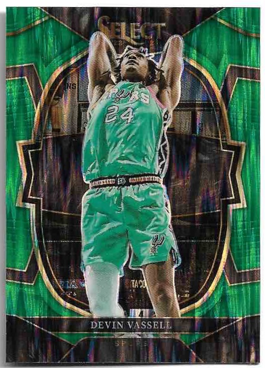 Rookie Green Shock Prizm Concourse DEVIN VASSELL 22-23 Panini Select Basketball